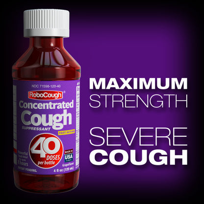 Robocough 2 Pack Grape Flavor Concentrated Cough Suppressant