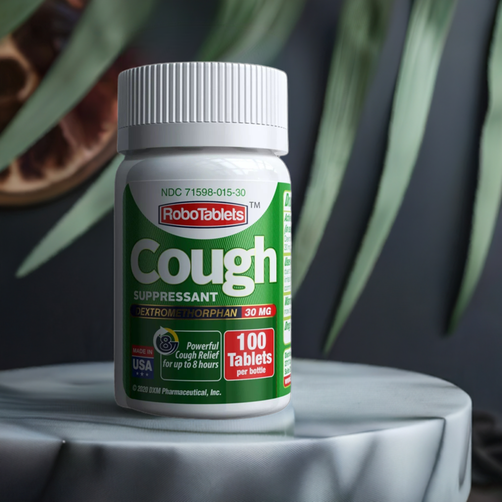 RoboTablets Cough Suppressant 100 Tablets Dextromethorphan 30mg