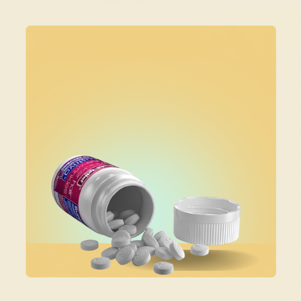 InstaRelief® Hair Growth with Lustriva® - Clinically Shown to Grow Thicker, Healthier Hair in 3 Weeks, Reduce Wrinkles and Fine Lines, with Biotin, Silicon, and Arginine, 60 Tablets